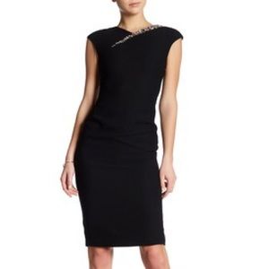 NWT London Dress Co Black Embellished Dress Sz. 14